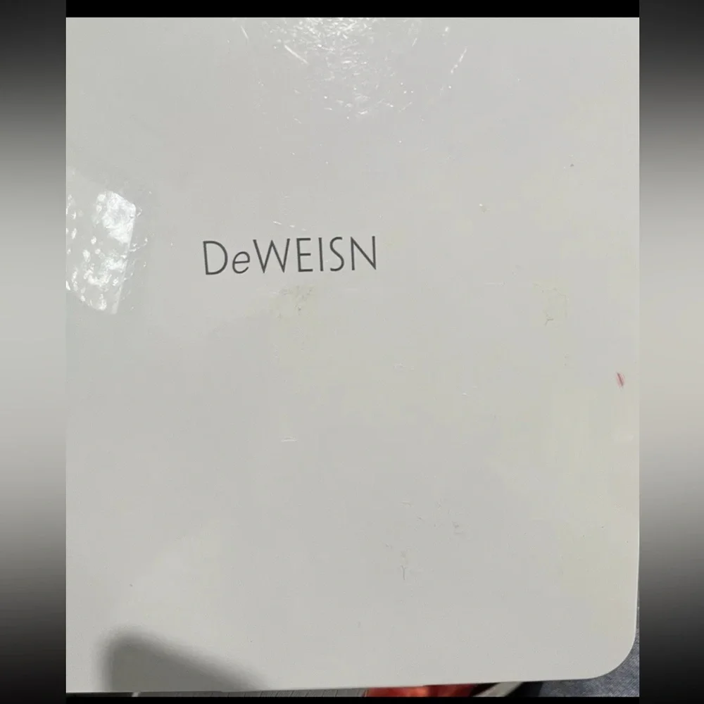 Deweisn Folding Travel Mirror Lighted Makeup Mirror with LED Lighting